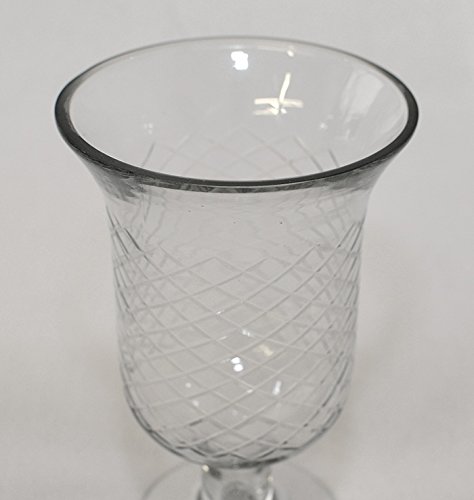 Glasvase COUNTRY COTTAGE Glas Vase Tischvase Blumenvase Kelch mit Fuß, 22 cm - 2