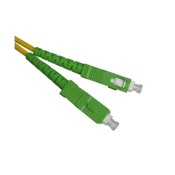 Cable Fibra optica SC-APC monomodo simplex 9-125 Amarillo 3 Metros, Cablepelado®