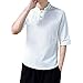 Produktbild HHyyq Men Fashion Plain Sport Sleeveless Blouse Shirt Men's T-Shirt Slim Fit V-Neck Tops T-Shirt Summer Short Sleeved T Shirt Casual Streetwear Loose Tank Top Shirt Blouse Top(Weiß,L)