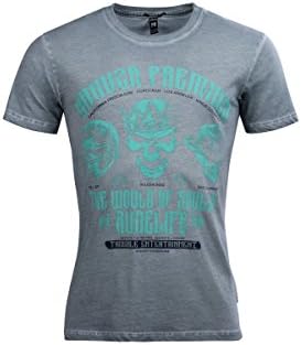 Yakuza Premium T-Shirt YPS2308, Size:XL, Color:blue washed