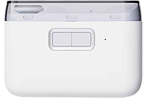 JUSHZ Tagliaunghie Uomo Professionale Taglia Unghie Per Piedi Per Mani Tronchesino Unghie Elettrico Automatico Lima Per Unghie Uso Domestico Levigatura Automatica Ricaricabile Type-C (81x56.3x30mm,White)