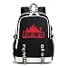 Produktbild MOIMK USB-Rucksack Fort-nite, Enjoyfeel Luminous Battle Royale Notebook Laptop Galaxy School Bag für Teenagers Boys Girls,Black