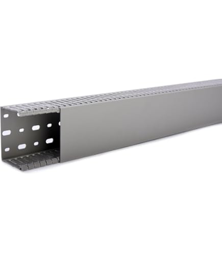 Verdrahtungskanal 25x25mm - 2x1m Grau RAL7030 Mit Deckel