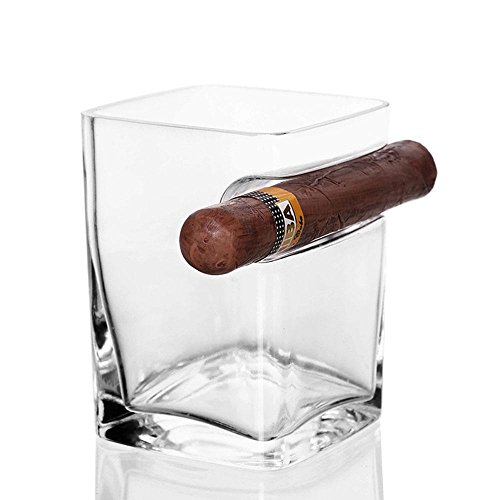 Pawaca Whiskey Glas Mit Zigarrenhalter 320 Ml Fassungsvermgen Handarbeit Quadratisch Traditioneller Stil Geeignet Fr Whiskey Scotch Bier Wein Spirituosen Pawaca Whiskey Glas Mit Zigarrenhalter 320 Ml Fassungsvermgen Handarbeit Quadratisch Traditioneller Stil Geeignet Fr Whiskey Scotch Bier Wein Spirituosen