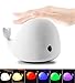 Produktbild PDFans Nette Led Nachtlicht Lächeln Delphin Leuchte Nachtlampe Nachttischlampen Spielzeug fÜr Kind Geschenk,Silikon Weiche Sensitive Tap Control Baby Kinderzimmer Lampen,USB Rechargable