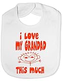 I Love My Grandad This Much - Funny Baby/Toddler/Newborn Bib -Gift