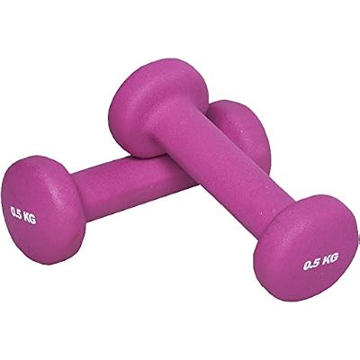 Gorilla Sports 1 KG (2x0,5) Haltères fitness en vinyle