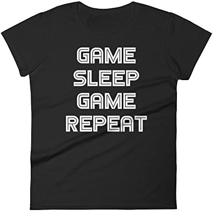 Jurassic Games Game, Sleep, Game, repeat, Video Games Lovers Funny Women's Short Sleeve t-Shirt