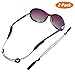 Produktbild Buluri Sonnenbrillen Haltebänder, Sport Brillenband Elastischer Verstellbarer 2er Pack Schwarz Unisex Anti-Rutsch Brillenkordhalter