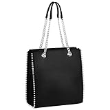 damen handtaschen mit nieten SCHULTERRIEMEN: 1 verstell- & abnehmbarer Schultergurt: erlaubt Schultertragen & crossbody. FÄCHER: Innen: 3 Taschen, 1 seitliche Trennung. Außen: 1 Reißverschluss Gesäßtasche.