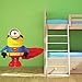 Produktbild Wall Smart Designs Superman Minion Despicable Me Full Farbe Art Wand Aufkleber Aufkleber Wandbild Kinder Superhero Transfer Graphic Print