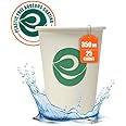 ECO SOUL [350 ml, 25 Count] Disposable White Paper Cups| Plastic-Free Aqueous Coated | Eco-Friendly & Biodegradable Cups | Use & Throw Party Glasses | Ideal for Tea, Coffee & Water | 280 GSM