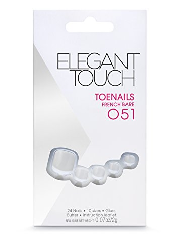 Elegant Touch False Toe Nails - French Bare - 051
