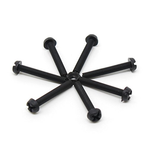 Xcellent Global Kit de Tornillos de Nylon M3 260pcs Hexagonal Separadores Kit de Tuercas de Plástico Surtidas, Negro PC030 - Xcellent Global