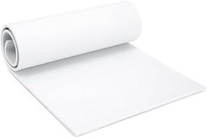 BRIGHT CREATIONS Rollo de espuma blanca EVA, para cosplay, disfraces, manualidades y projectos de bricolaje, 6mm, 35 cm x 99 cm
