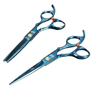 KING DO WAY Professional Salon Hair Cutting+Thinning Scissors Barber Shears Hairdressing Set Hair Tools Blue - Image 6