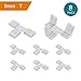 Produktbild VEENY LED Lichtstreifen Schnellverbinder LED Light Strip Connector für 8mm-Wide 2835/3528/335 Einfarbige Lichtleiste 2 Pins 10-Pack T-Förmiger, Nicht Wasserdichter Schnapp Streifen Zum Draht Löten