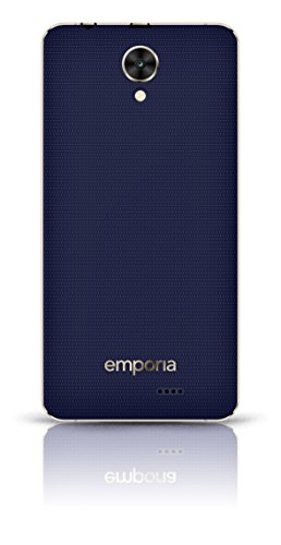 Emporia SMART.2 12,7 cm (5 Zoll) Smartphone (8MP Kamera, 16GB Speicher) Blueberry/Chrom