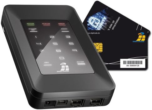 DIGITTRADE HS128 High Security – Security External Hard Drive 128 bit AES 1 tb hdd black - black