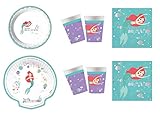 disney store sirenita Kit N ° 21 Ariel Disney Fiesta Hogar dulce Hogar: Conjunto Completo para la Mesa. EL kit Perfecto para fiestas en Alegría y compañía, adornando La Mesa de forma colorida y Divertida.