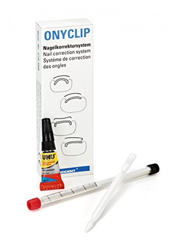 Erkodent Onyclip, Nagelkorrektur, Spange für jede Nagelform, für die Nagelfalzbehandlung, Einführungspackung