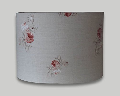 Rosanna Grey Prink Rose Floral Drum Lampshade 20cm 25cm 30cm 35cm 40cm 50cm 60cm 70cm Lamp Shade Lightshade