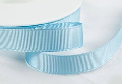Grosgrain ribbon; 10mm wide; Light Blue - 10 metre roll