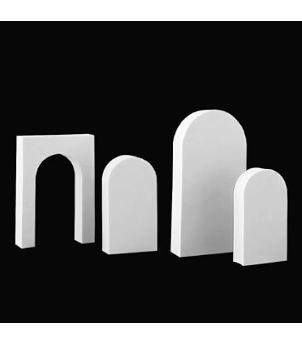 Lot De 6 Accessoires Fonds Photographie Gypse Blanc - Cubes Irréguliers Pour Photos Produits