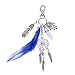 Produktbild Keychain Home Böhmischen Stil Keychain Türkis Quaste Feder Schlüsselanhänger Dream Catcher Handtasche Autoschlüssel Anhänger für Weihnachten dunkelblau langlebig und nützlich