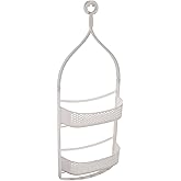amazon basics Plastic Shower Caddy With Adjustable Arms - White