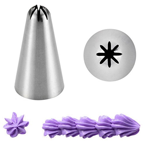 Koch- Backset 23 Spritzbeuteldüsen zur Tortendekoration, Zuckerguss, Glasur, Canapés von Kurtzy TM - 5