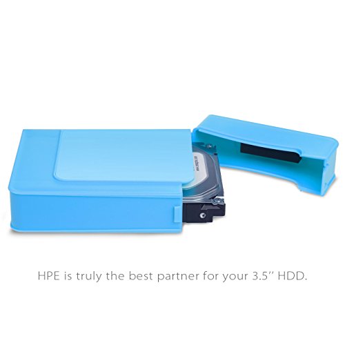 Inateck HPE-B Blau Plastik Schutzhülle für 8.9 cm 3,5 Zoll Festplatten Festplattengehäuse / HDD Festplatten-Gehäuse / Enclosure - 2
