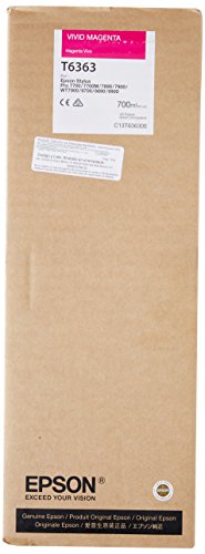 Epson T6363 C13T636300 - Cartouche d'encre d'origine -Vivid Magenta pour Stylus Pro - 700ml