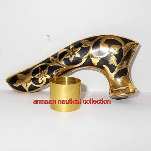 Nautical world bastón de madera estilo vintage