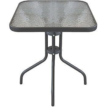 Amazon.de: ALU Glastisch Gartentisch Tisch 90 x 90 cm