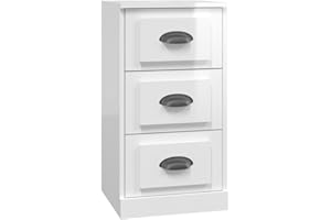 ‎VIDAXL vidaXL Szafka, biała z połyskiem, 36x35,5x67,5 cm