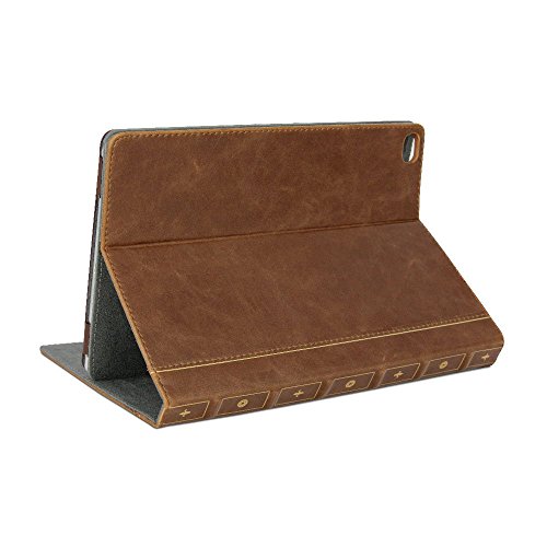 iPad Pro Hülle, GMYLE Book Case Vintage Braun PU Lederbuch Brieftaschenstil Etui Schutzhülle für Apple iPad Pro 12.9″ 2015 - 5