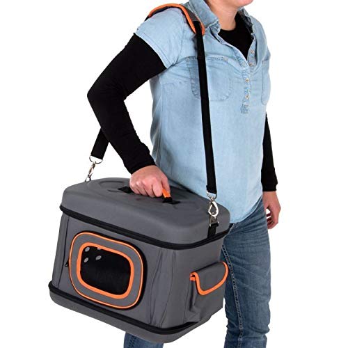 Generic .r Circulation Circulation Collapsible dable Foldable Cir Transport Bag Free Grey Pet Carrier arri Free Air Pet C
