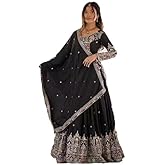 Shri Radhe Creation Women’s Semi Stitched Lehenga Choli Set With Unstitched Blouse And Designer Dupatta For Wedding, Party, F