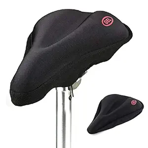 FASTPED 3D Silicone Gel Pad Seat Saddle Cover (Black)