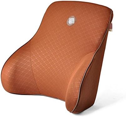 DMMSS Lumbar Car Memory Foam Lumbar Cushion Lumbar Office Negative Ions Lumbar Pillow Season General , Brown