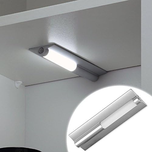 LED Kitchen Under Cabinet Light with PIR Motion Detector Sensor 230 V/12 V/Bathing/Furniture Lighting Aluminium Cold White Nikka 1.5 W 120LM