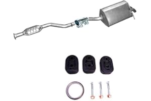 POLM-OSTR Auspuff Mittelschalldämpfer Endschalldämpfer + Montageware Neuware (passend für das angegebene Fahrzeug,siehe Artikelbeschreibung)