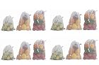 Beddify Set of 12 Reusable Fridge Storage Bags for Vegetables and Fruits Mesh Net Fabric (4 Small, 4 Medium & 4 Large Size Bag)