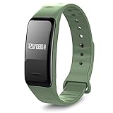 Atlanta Fitness Tracker mit Herzfrequenz GPS Pulsmesser Blutdruck Blutsauerstoff Schrittzähler Smartwatch Armband Uhr 9701 (Grün)