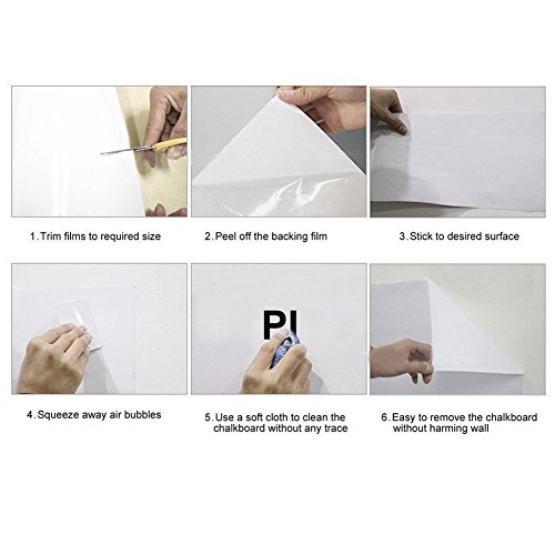 Pizarra Adhesiva Blanca Papel de Pizarra para Pared Removible para la Escuela  Oficina  Casa  45X200CM