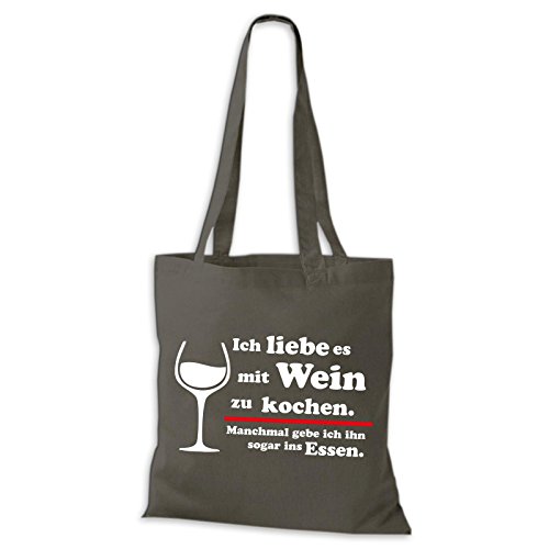 Wein Spass Es Grau Kochen Essen Jutebeutel Mit Liebe