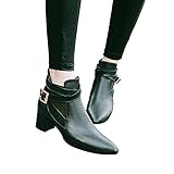 TianWlio Frauen Herbst Winter Stiefel Schuhe Stiefeletten Boots Seitlicher Reißverschluss Kurze Stiefel Keile High Heel Schuhe Stiefel Quaste Stiefeletten Grün 43