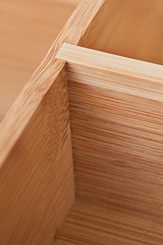KD Organizers Bambus-Besteckschubladen-Organizer mit fünf Fächern: Stilvolle Tablette bringen Ordnung in Küche, Bad oder Schubladen! - 7