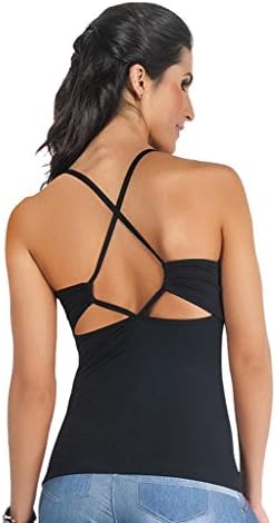 Wgwioo Women Yoga Sport Vest Sleeveless Blouse Casual T-Shirt Tops Elasticity Cross Back Workout Sleeveless Performance Fitness Quick Dry Outdoor Run . Black . S